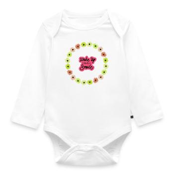 Wake up - Baby Bio-Langarm-Body - Weiß - Vorne