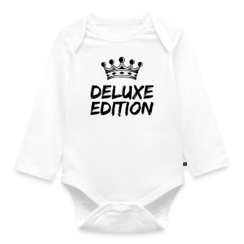 Deluxe Edition - Baby Bio-Langarm-Body - Weiß - Vorne