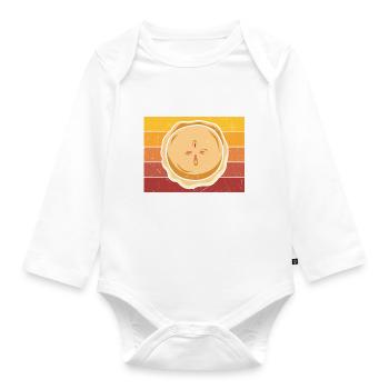 frisch oder aus dem Ofen - Funny Turkey - Baby Bio-Langarm-Body - Weiß - Vorne