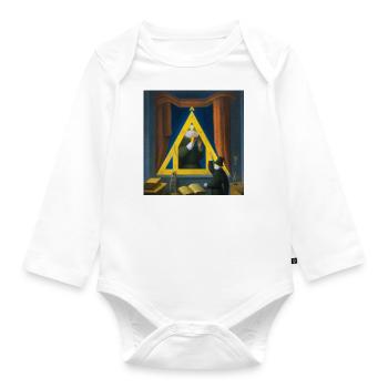 Secret Symbolism - Organic Longsleeve Baby Bodysuit - white - Front
