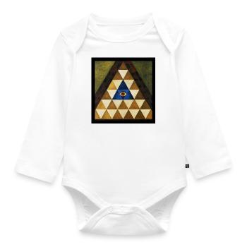 Secret Symbolism - Organic Longsleeve Baby Bodysuit - white - Front
