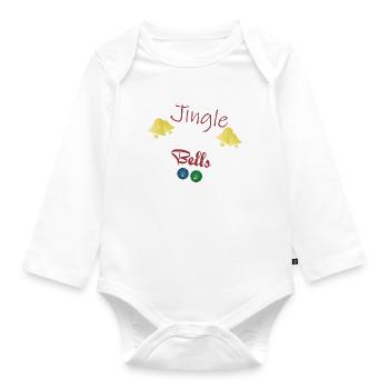 Jingle My Bells - Organic Longsleeve Baby Bodysuit - white - Front