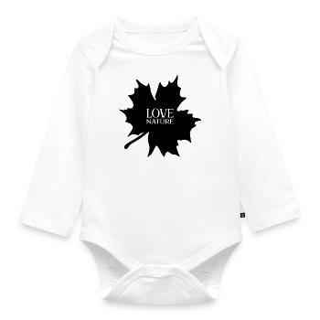LOVE NATURE - Organic Longsleeve Baby Bodysuit - white - Front