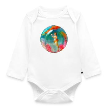 venus in der seifenblase - Baby Bio-Langarm-Body - Weiß - Vorne