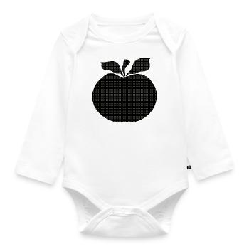 Apple - Organic Longsleeve Baby Bodysuit - white - Front