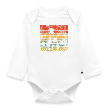 Palms Retro Hollywood - Organic Longsleeve Baby Bodysuit - white - Front