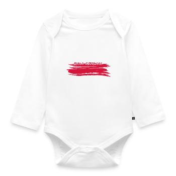 Équipe polonaise de football - Body Bébé bio manches longues - blanc - Devant