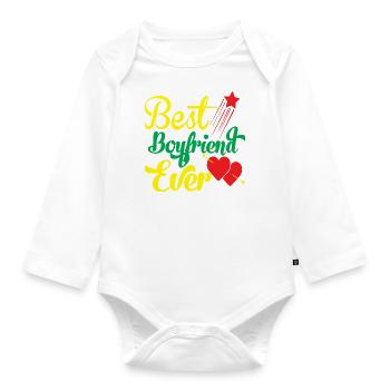 Best Boyfriend Ever - Baby Bio-Langarm-Body - Weiß - Vorne