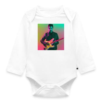 Solo guitarist - Organic Longsleeve Baby Bodysuit - white - Front