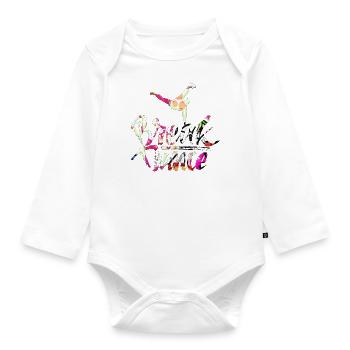 Heavy Metal Musique Hip Hop Breakdance Pop Danz - Body Bébé bio manches longues - blanc - Devant