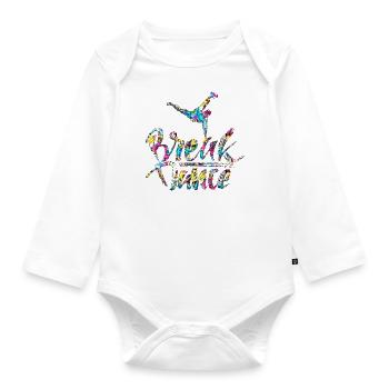 Heavy Metal Musique Hip Hop Breakdance Pop Danz - Body Bébé bio manches longues - blanc - Devant