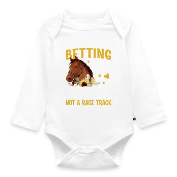 Si vous aimez les paris - Barrel Equestrians - Body Bébé bio manches longues - blanc - Devant