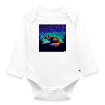 Dreamy Foxy - Organic Longsleeve Baby Bodysuit - white - Front