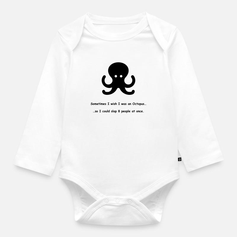 Citation de Octopus - Body Bébé bio manches longues - blanc