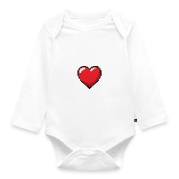 Je mettrais mon jeu en pause pour toi - Body Bébé bio manches longues - blanc - Devant