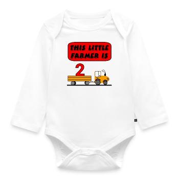 Bauer - Baby Bio-Langarm-Body - Weiß - Vorne