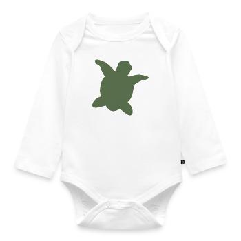 Papá escudo - Body orgánico de manga larga para bebé - blanco - delante