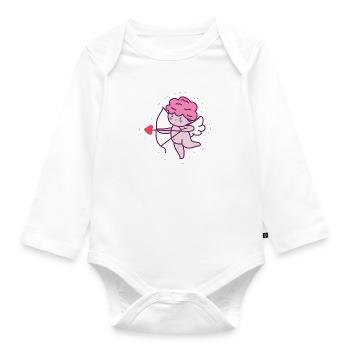 Valentine - Body Bébé bio manches longues - blanc - Devant