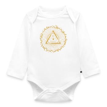 Illuminati - Baby Bio-Langarm-Body - Weiß - Vorne