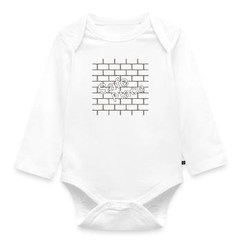 SICHERER ORT - Baby Bio-Langarm-Body - Weiß - Vorne