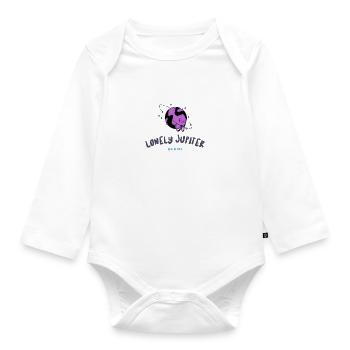 LONELY JUPITER - Organic Longsleeve Baby Bodysuit - white - Front