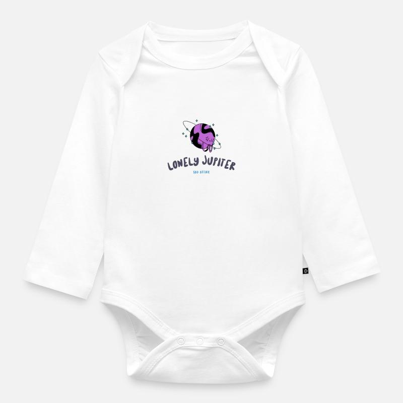 JUPITER SOLITAIRE - Body Bébé bio manches longues - blanc