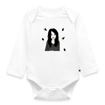 Mia Magie - Body Bébé bio manches longues - blanc - Devant