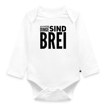 Alle Guten Dinge - Baby Bio-Langarm-Body - Weiß - Vorne