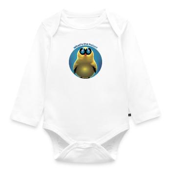 Vogel - What s the Point - Baby Bio-Langarm-Body - Weiß - Vorne