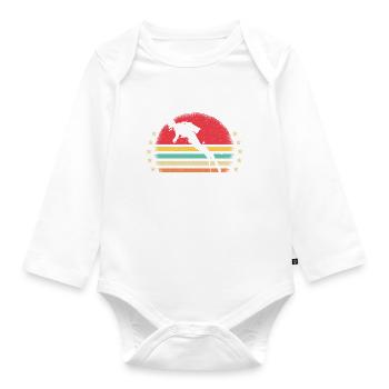J Peux Pas J Ai Plongée cadeau vintage - Body Bébé bio manches longues - blanc - Devant