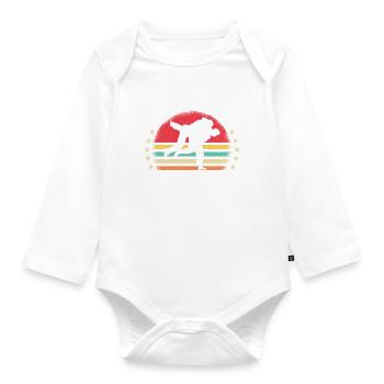 J Peux Pas J Ai Judo cadeau vintage - Body Bébé bio manches longues - blanc - Devant