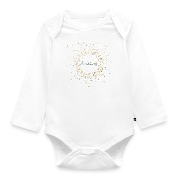Amazing - Baby Bio-Langarm-Body - Weiß - Vorne