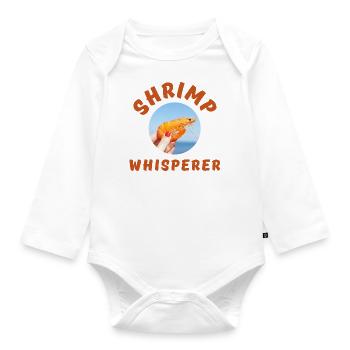 Shrimp Whisperer - Angelliebhaber - Baby Bio-Langarm-Body - Weiß - Vorne
