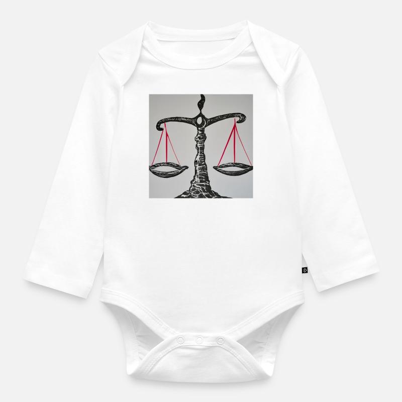 Libra - Baby Bio-Langarm-Body - Weiß