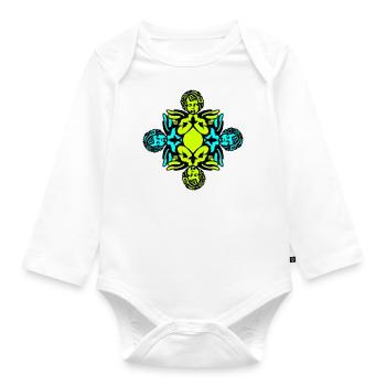 Engel - Baby Bio-Langarm-Body - Weiß - Vorne