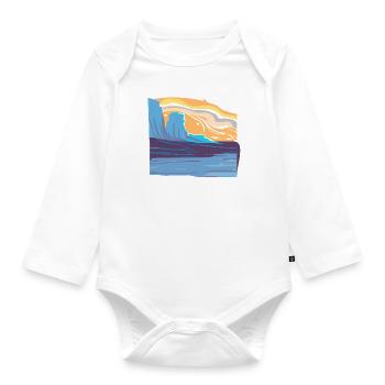 Fantastic scenery - Organic Longsleeve Baby Bodysuit - white - Front