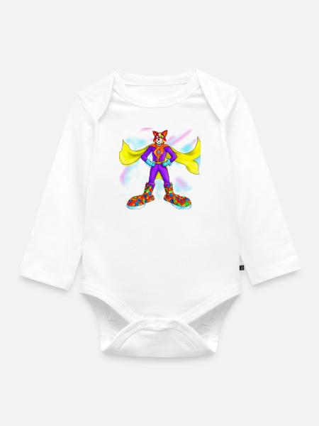 Animalix - Baby Bio-Langarm-Body - Weiß