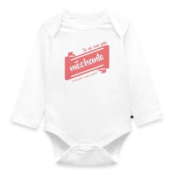 Je ne suis pas méchante ! - Body Bébé bio manches longues - blanc - Devant