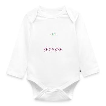 J'peux pas j'ai bécasse - Body Bébé bio manches longues - blanc - Devant