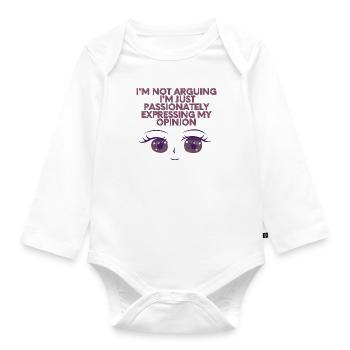 La vente la plus hilarante de l'année - Body Bébé bio manches longues - blanc - Devant