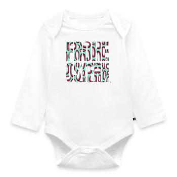 osterfest witzig bday statement evangelisch - Baby Bio-Langarm-Body - Weiß - Vorne
