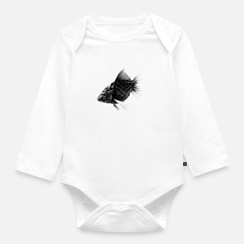 KOI - Organic Longsleeve Baby Bodysuit - white