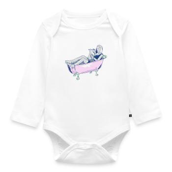 Ramen bath - Baby Bio-Langarm-Body - Weiß - Vorne