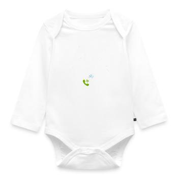 J peux pas j ai une piscine qui m appelle - Body Bébé bio manches longues - blanc - Devant