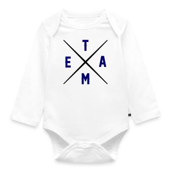 team - Organic Longsleeve Baby Bodysuit - white - Front