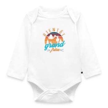 bientôt grand frère - Body Bébé bio manches longues - blanc - Devant
