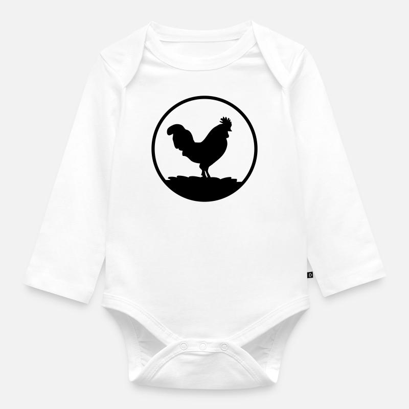 hahn - Baby Bio-Langarm-Body - Weiß