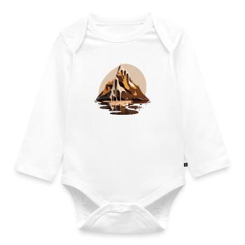 SURREAL - Organic Longsleeve Baby Bodysuit - white - Front