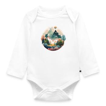 SURREAL - Organic Longsleeve Baby Bodysuit - white - Front