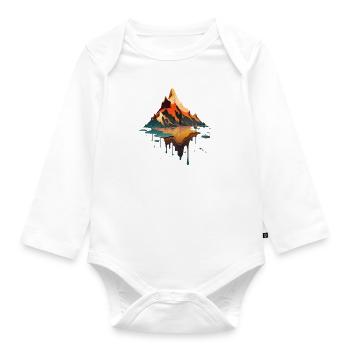 SURREAL - Organic Longsleeve Baby Bodysuit - white - Front